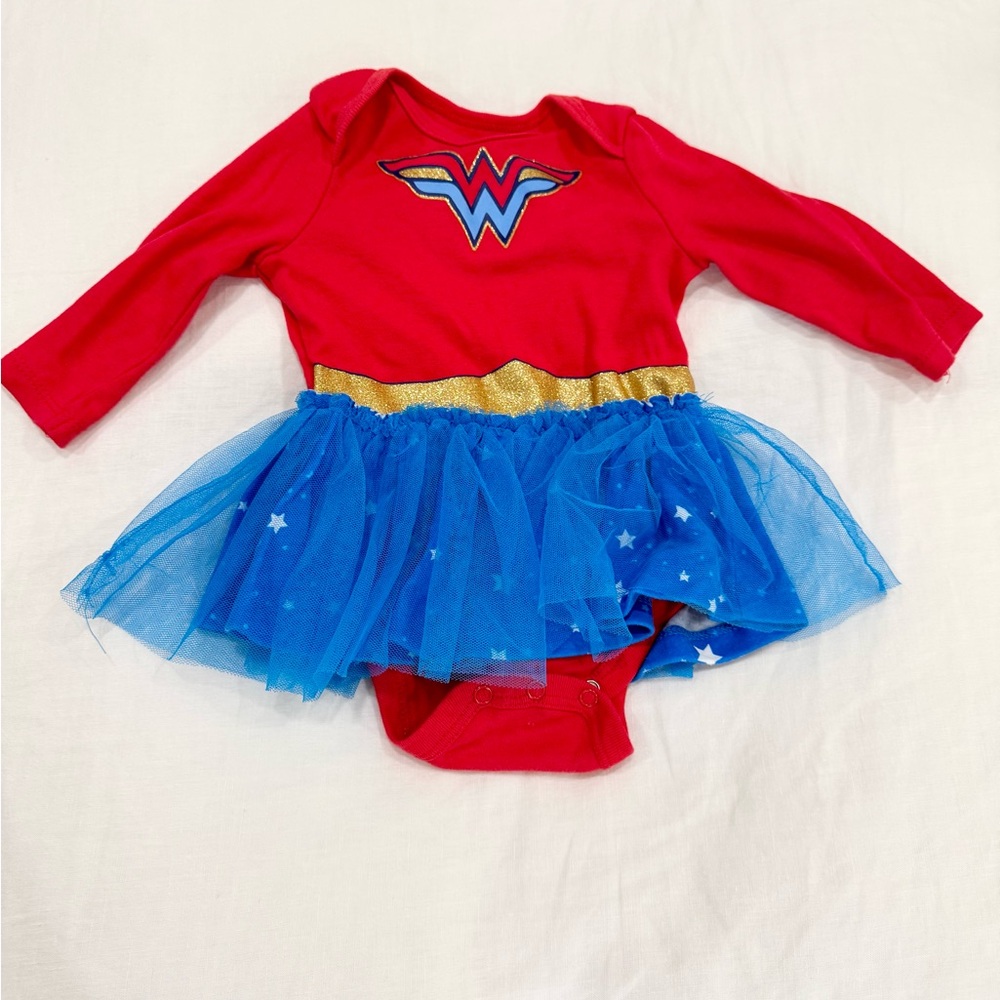 Wonder Woman Kids Costume Onesie with Tutu
